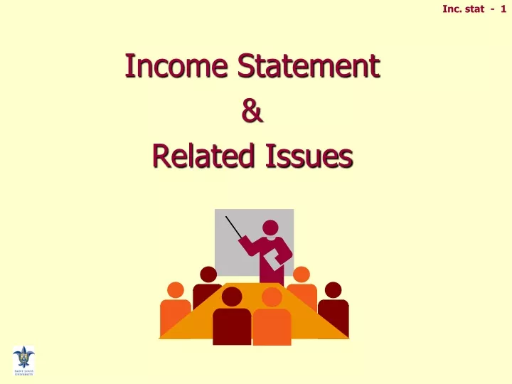 income statement related issues