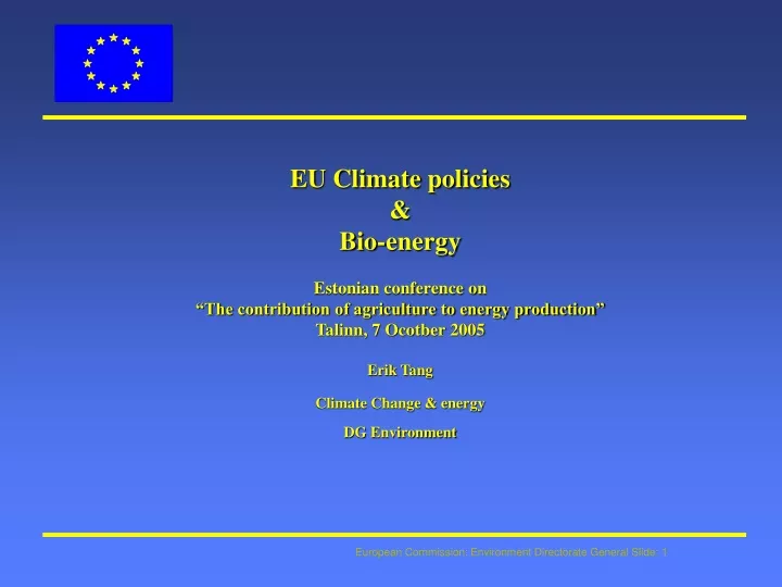 eu climate policies bio energy estonian
