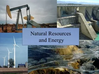 Natural Resources  and Energy