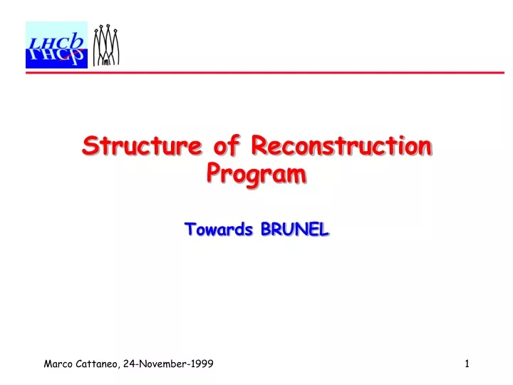 structure of reconstruction program