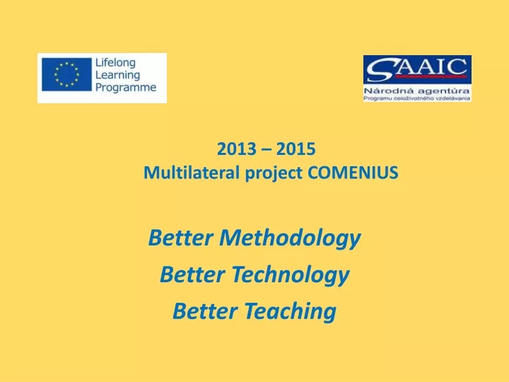 2013 2015 multilateral project comenius