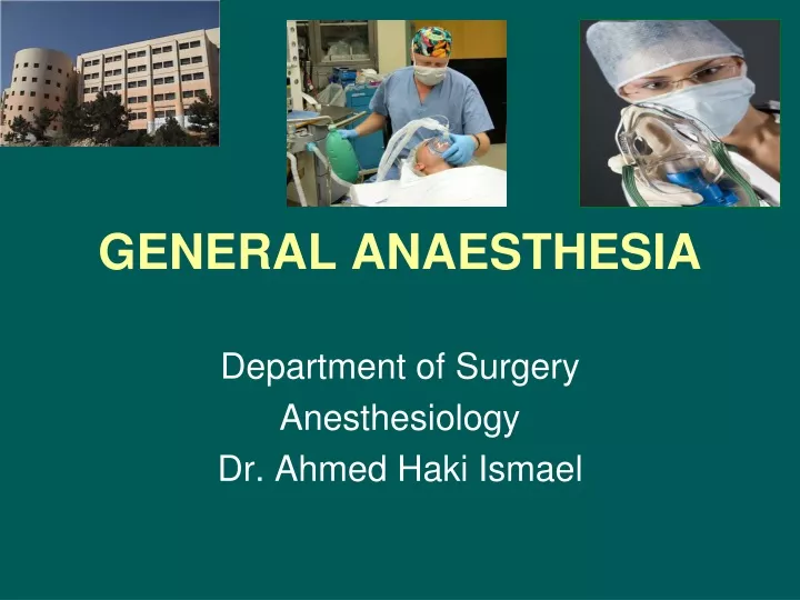 general anaesthesia