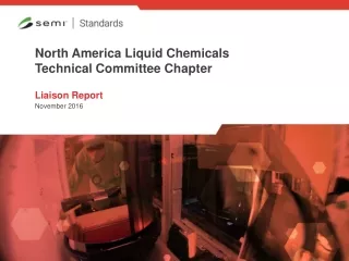 North America Liquid Chemicals   Technical Committee Chapter