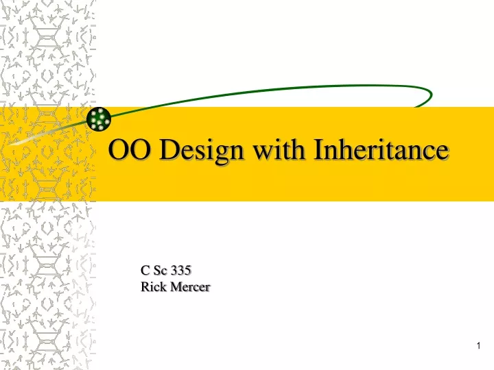 oo design with inheritance