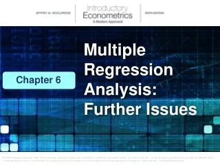 Multiple Regression Analysis: Further Issues
