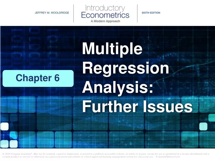 multiple regression analysis further issues