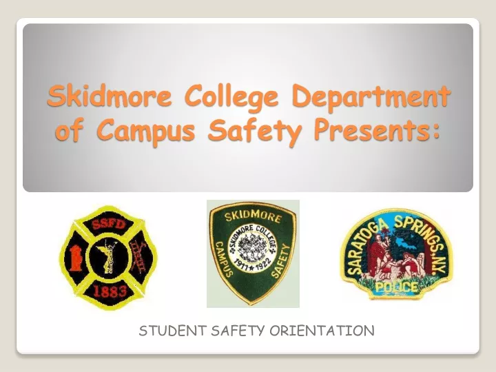 skidmore college department of campus safety presents