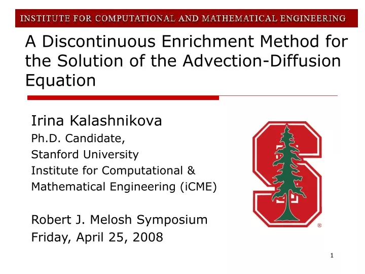 a discontinuous enrichment method