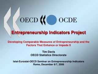 Entrepreneurship Indicators Project