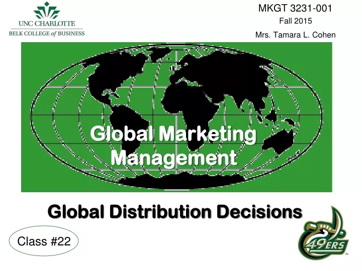 global marketing management global distribution decisions