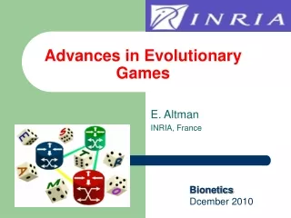 Advances in Evolutionary Games