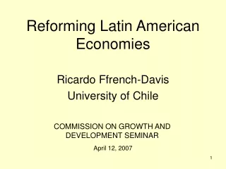Reforming Latin American Economies