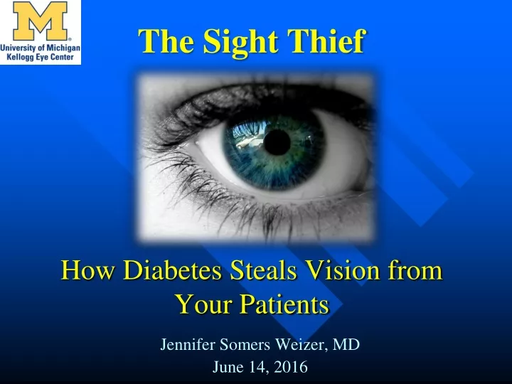 how diabetes steals vision from y our patients