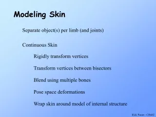 Modeling Skin