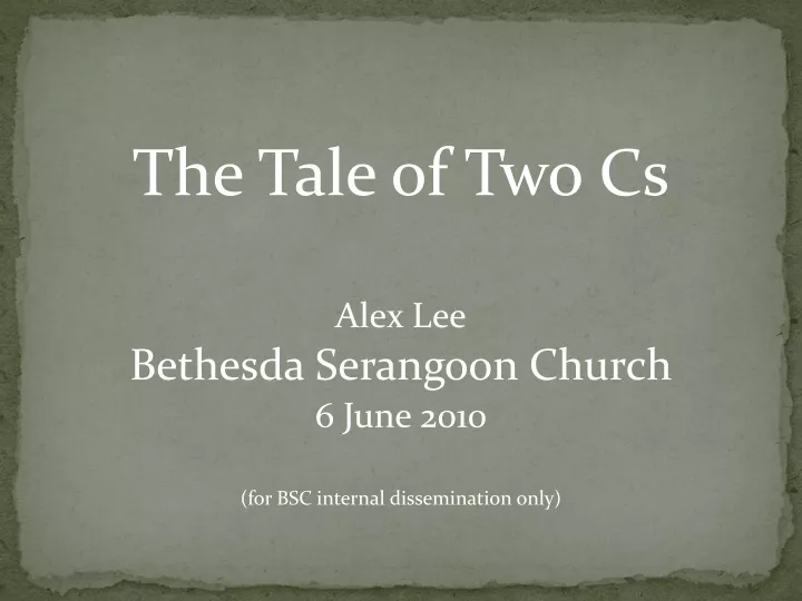 the tale of two cs alex lee bethesda serangoon