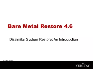 Bare Metal Restore 4.6