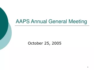 aaps annual general meeting