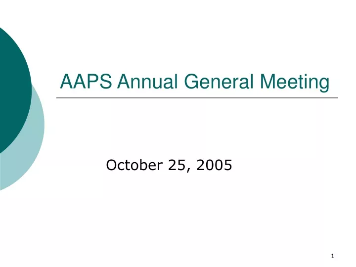 aaps annual general meeting