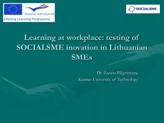 Learning at workplace: testing of SOCIALSME inovation in Lithuanian SMEs