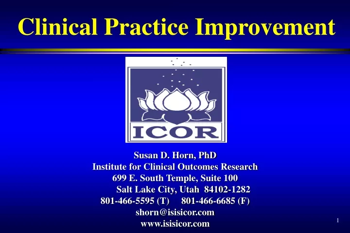 clinical practice improvement