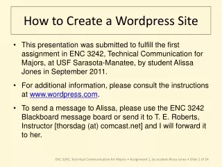 How to Create a Wordpress Site