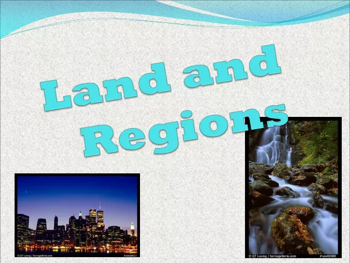 land and regions
