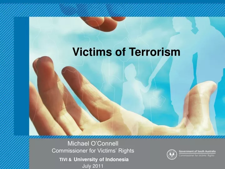 michael o connell commissioner for victims rights tivi university of indonesia july 2011