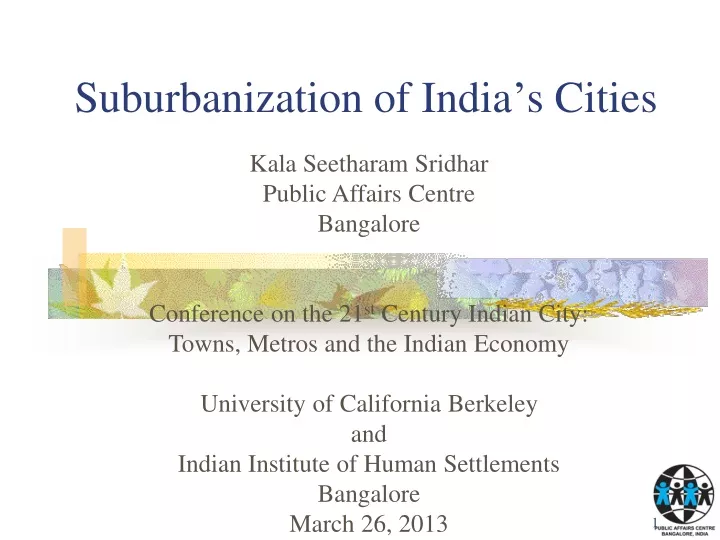 suburbanization of india s cities