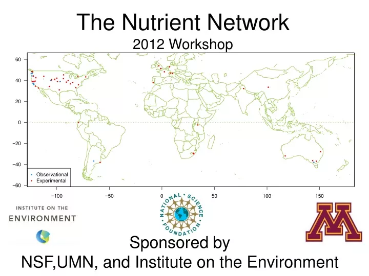 the nutrient network 2012 workshop