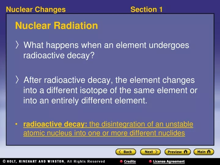 nuclear radiation