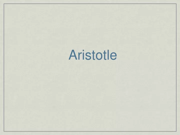 aristotle