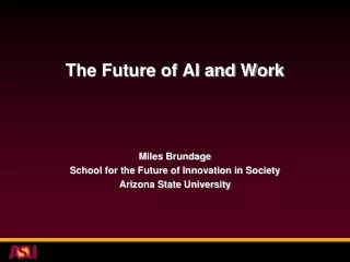 The Future of AI and Work