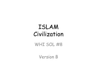 ISLAM  Civilization