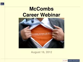 McCombs Career Webinar
