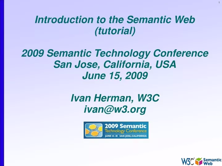 introduction to the semantic web tutorial 2009