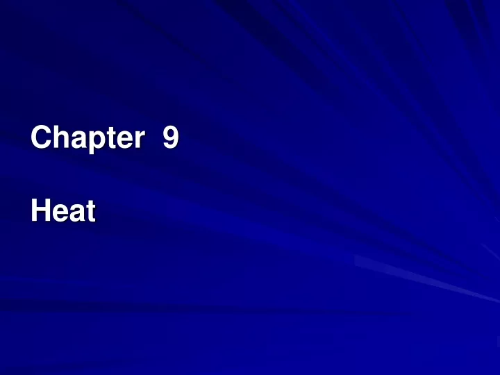 chapter 9 heat