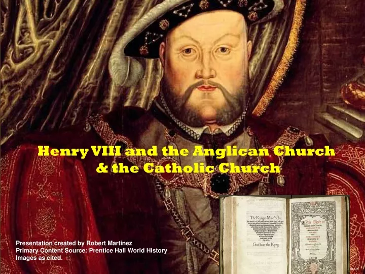henry viii and the anglican church the catholic