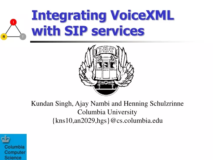 integrating voicexml with sip services