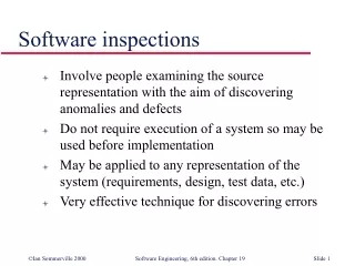 Software inspections