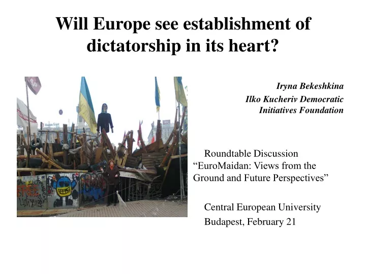 will europe see establishment of dictatorship in its heart
