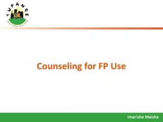 Counseling for FP Use