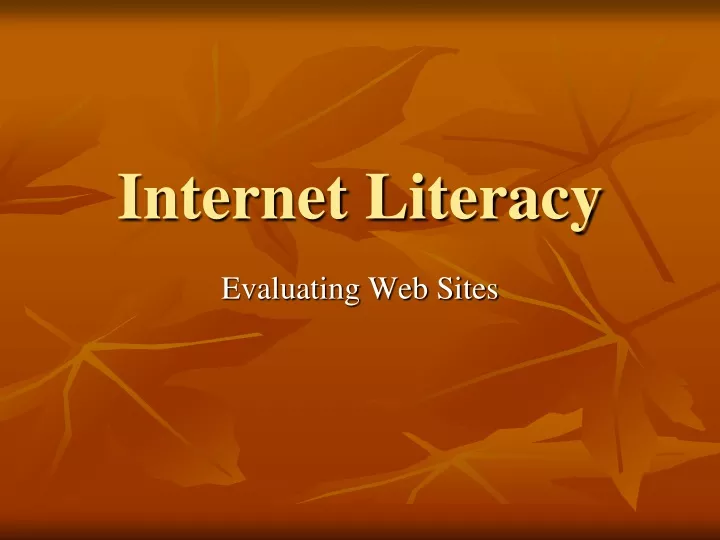 internet literacy