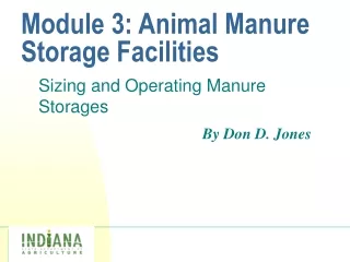Module 3: Animal Manure Storage Facilities
