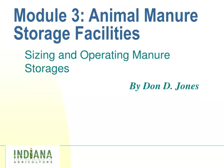 module 3 animal manure storage facilities