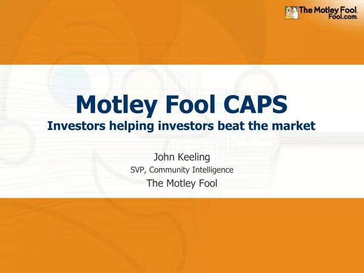 motley fool caps investors helping investors beat the market