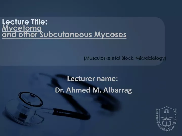 lecturer name dr ahmed m albarrag