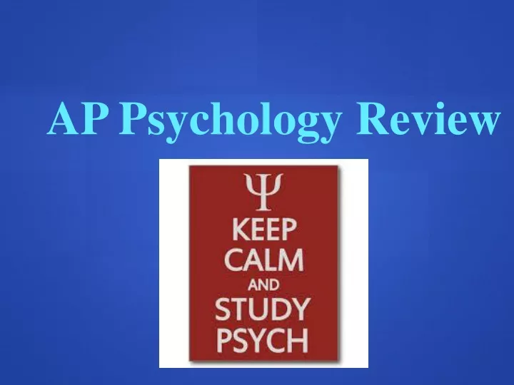 ap psychology review