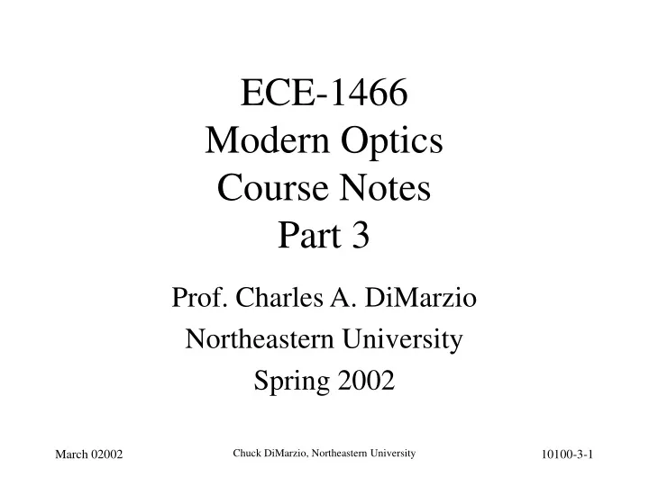 ece 1466 modern optics course notes part 3