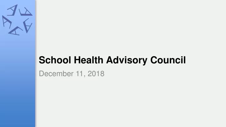 school health advisory council