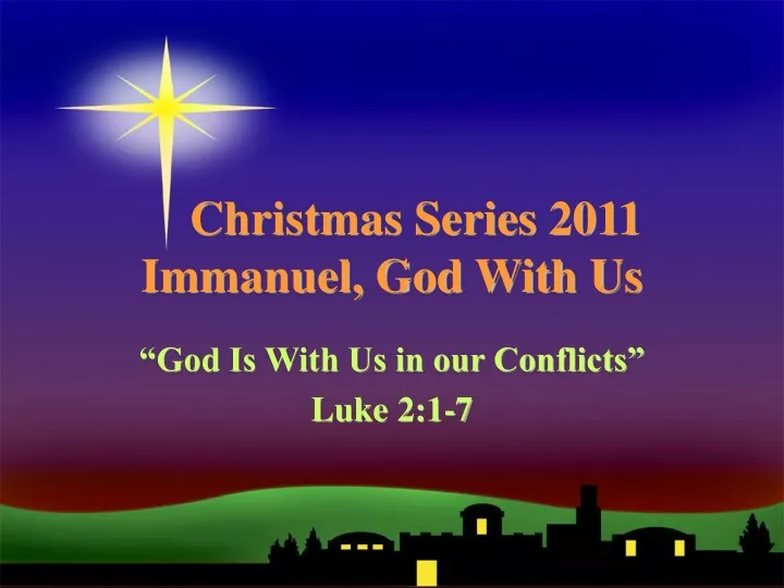 christmas series 2011 immanuel god with us